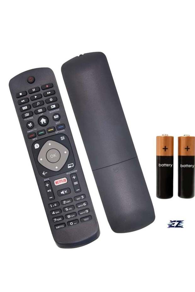 Replacement Universal Remote Control for Philips Smart TV - Works with All Philips Models, Includes Netflix Button, No Setup Required, with Battery