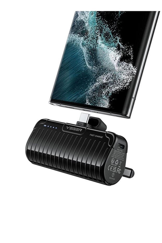 PlugOn Pro C Mini All In One Fast Charging Power Bank 5000 mAh Type-C