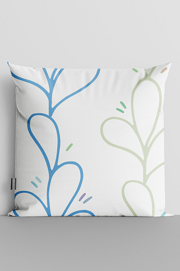 Colorful Leaf Double Sided Digital Printed Pillow Throw Pillow Cover-619