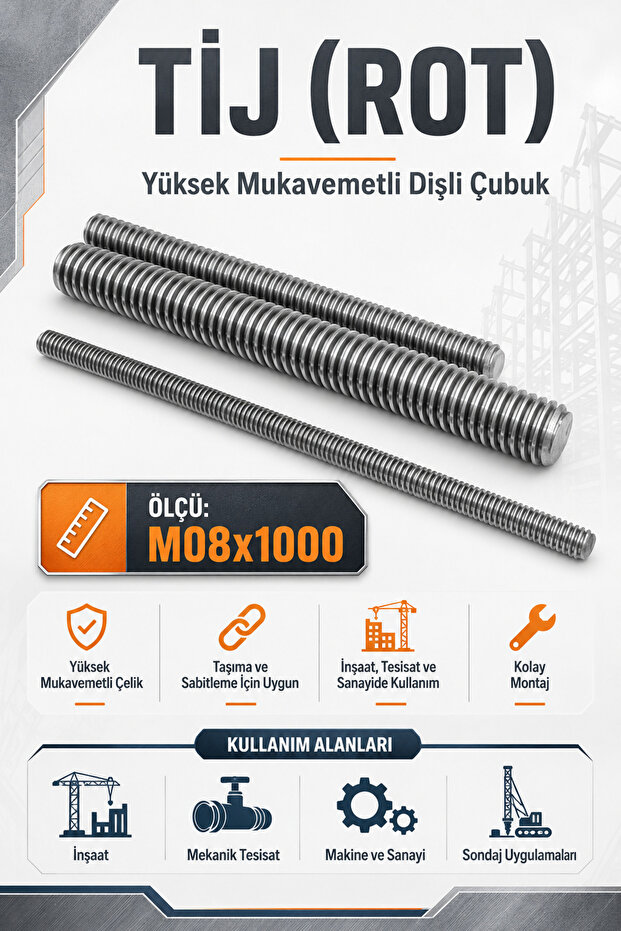 TİJ (ROT) M08x1000