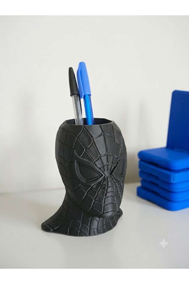 Spider-Man Design Desktop Pen Holder - Spider-Man Figure Organizer Object