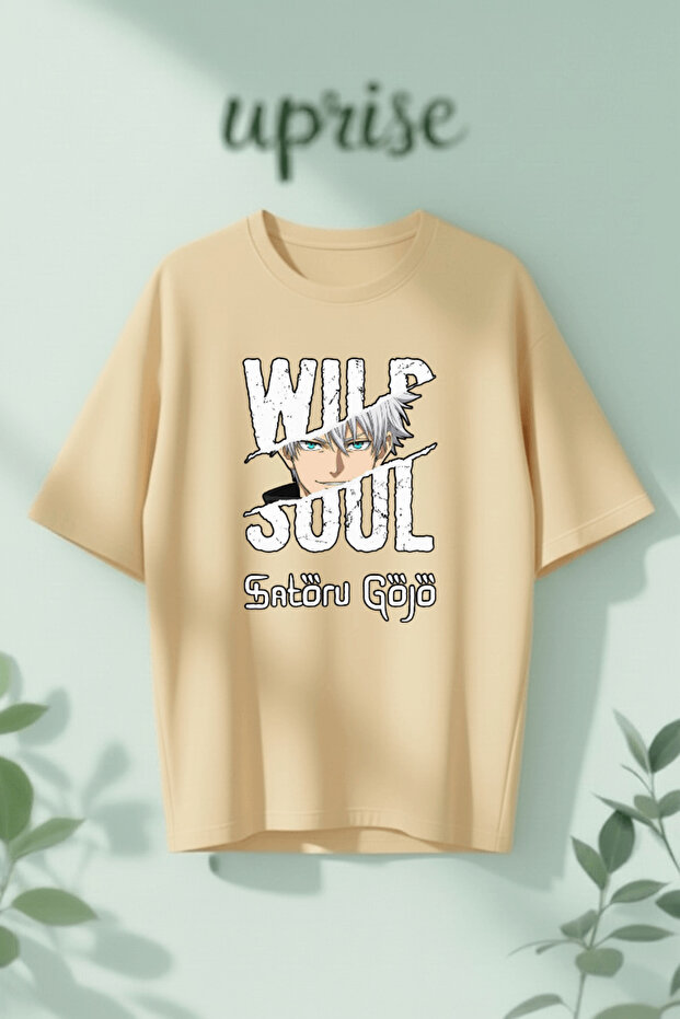 Wild Soul Sotoru Gojo Printed Cotton Oversize T-Shirt