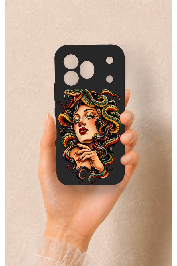 Honor 600 Pro Compatible Medusa Patterned Silicone Case