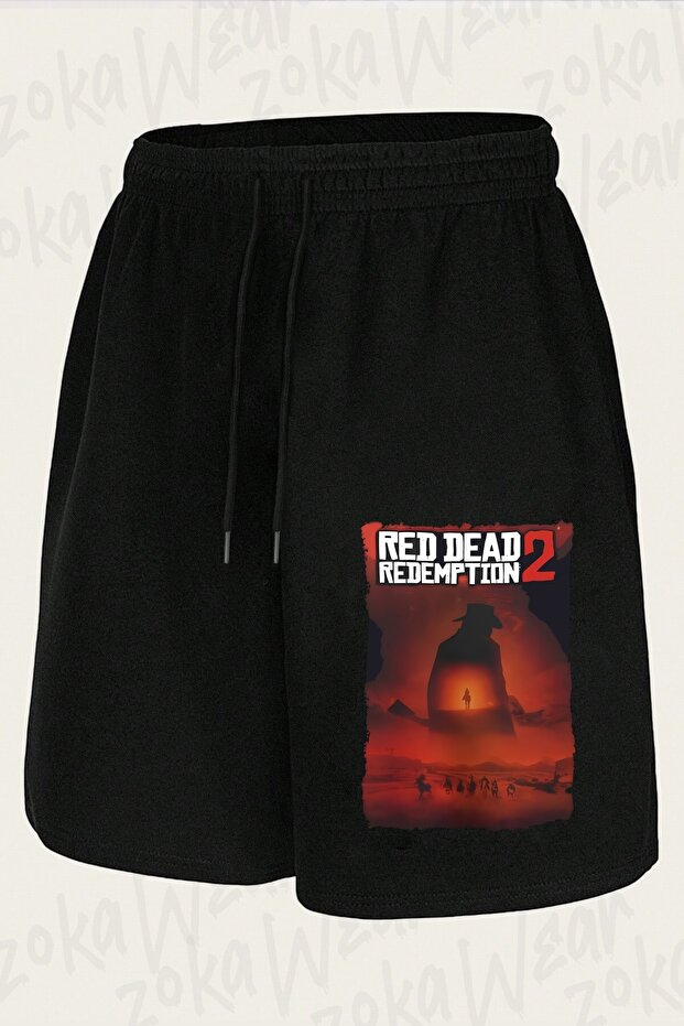شورت مطبوع بتصميم Red Dead Redemption للجنسين