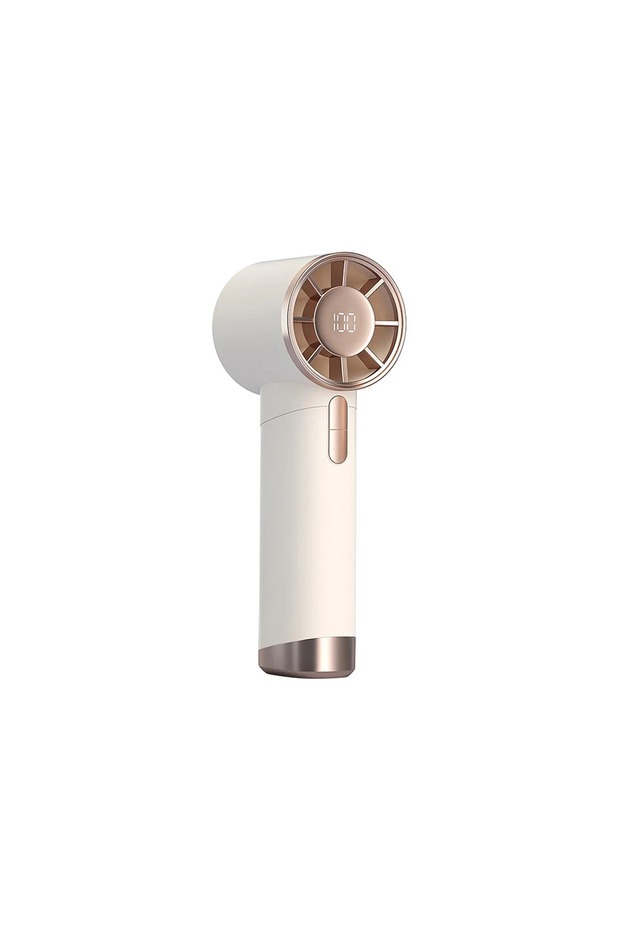 Beige NEW Portable 5 Speeds Adjustable 1-100 Speeds High Speed Fans Super Powerful Air Duster Rechar