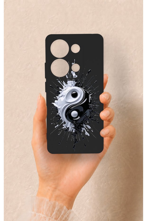 Redmi Note 13 Pro 4g Compatible Good and Bad Pattern Silicone Case