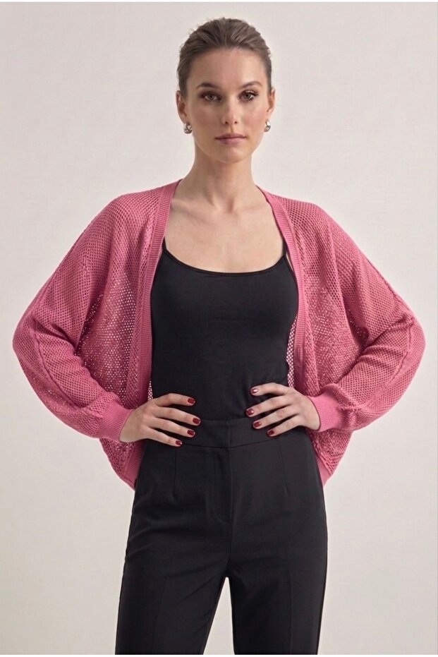 Premium Openwork Thin Knitwear Bolero Cardigan