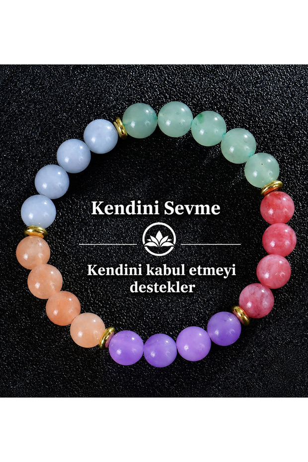 Love Yourself, Achieve Your True Self | Natural Stone Bracelet Certified