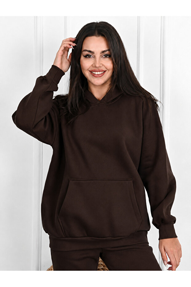 Women's Winter Oversize Hooded Sweatshirt