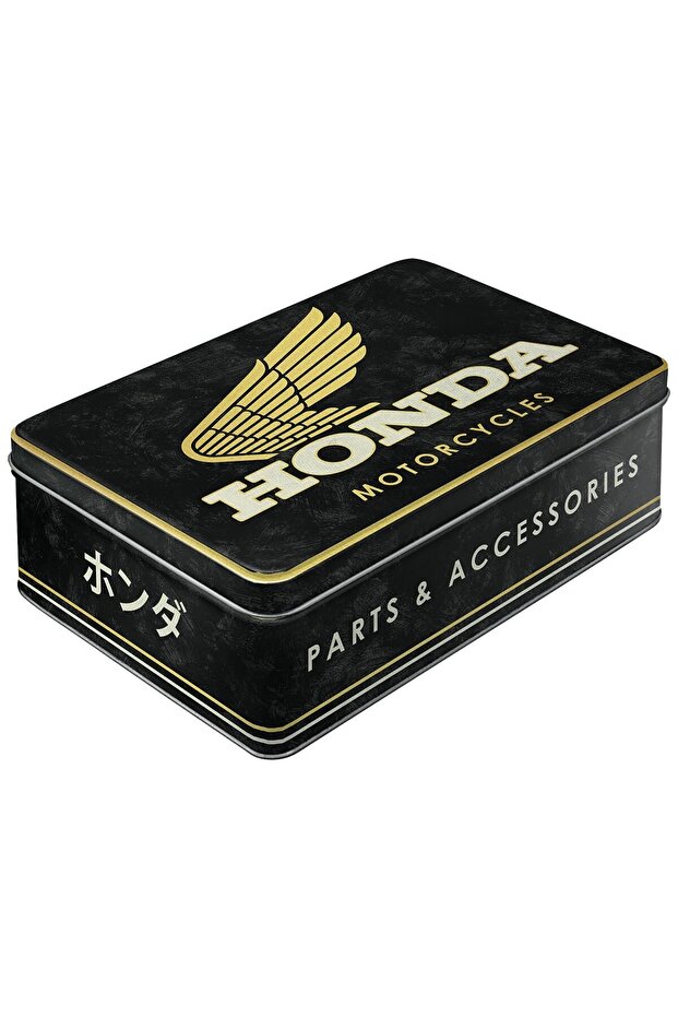 Nostalgic-Art Retro Storage Jar Flat 2.5 L Honda Mc - Parts & Accessories Gold - Honda Aksesua