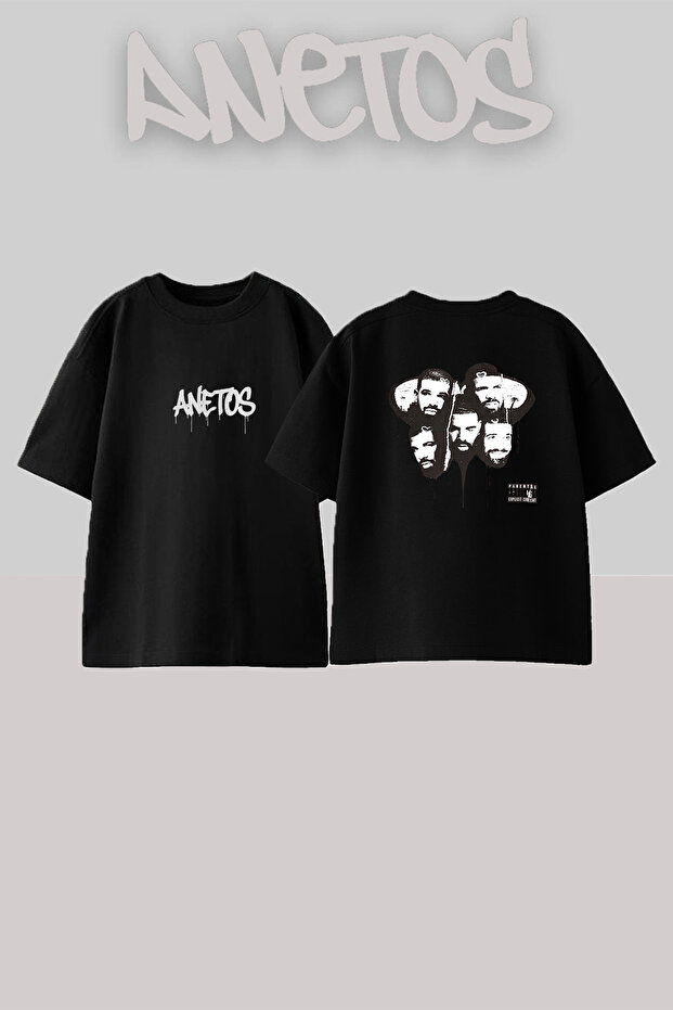 Drake Certifiedloverboy Design Printed Unisex Oversize Black Tshirt