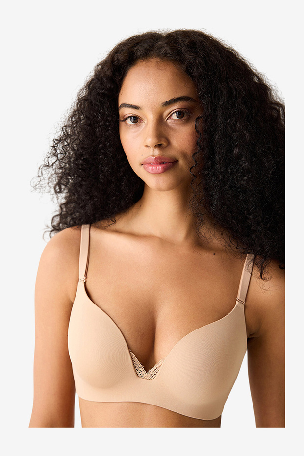 Women Eliza Beige Push Up Wired Padded Bra
