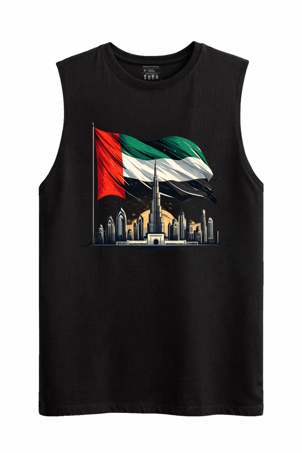 Uae Sky and Flag Zero Sleeve Tank Top