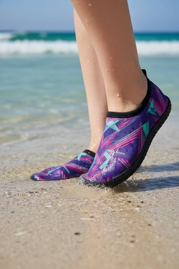 Non-Slip Sole, Water-Repellent, Comfortable Women's Beach and Sea Shoes (Order One Size Smaller)
