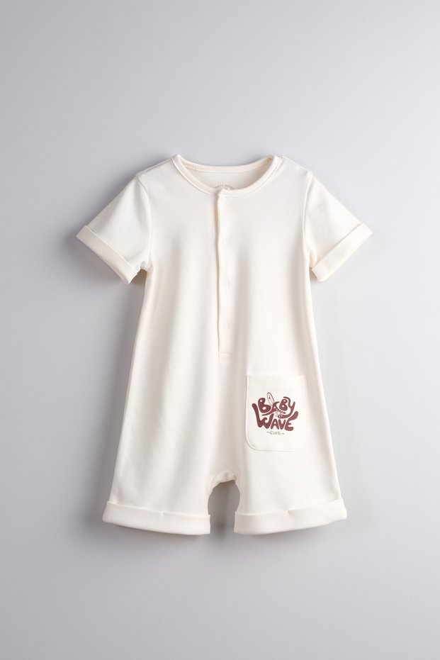 100% Cotton Printed and Pocket Detailed Baby and Kids Jumpsuit