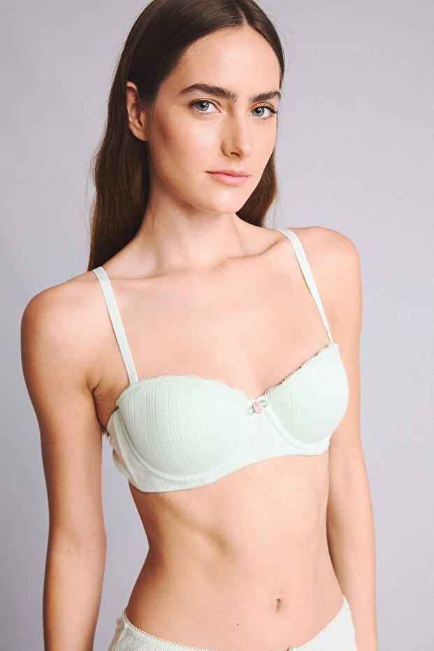 Covered Padded Underwire Strapless Bra H6959Ax26Sp