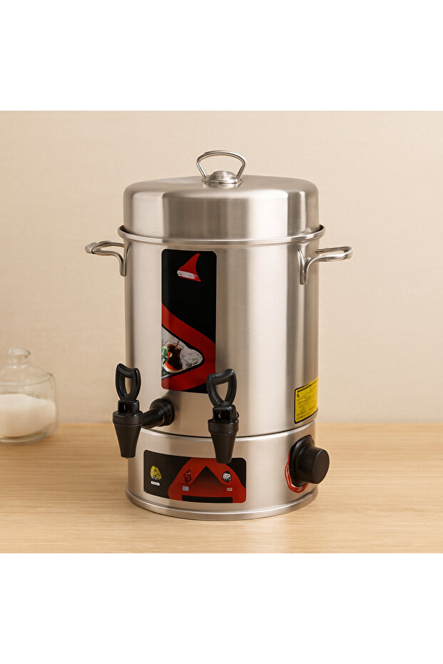 Electric Samovar Tea Maker 6 Liters Double Tap 1000W (60 Cups)