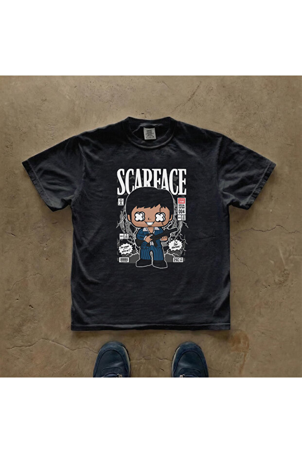Scarface Tony Montana Printed Unisex Oversize T-Shirt