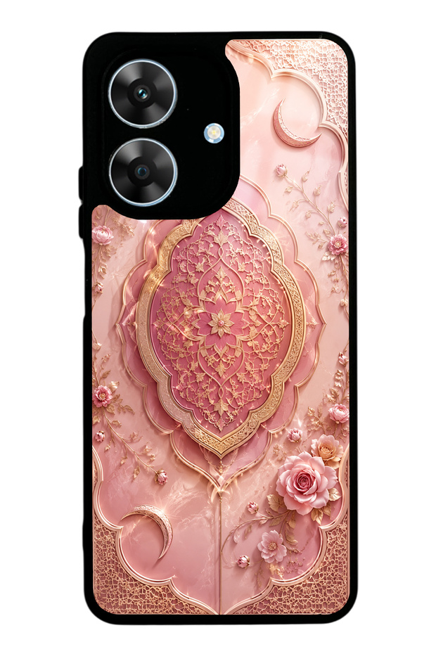 Realme Note 60 Blush Crescent Palace Design Glossy Phone Case