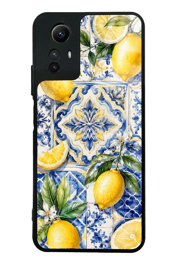 Xiaomi Redmi Note 12S Glossy Phone Case with Mediterranean Lemon Royale Design