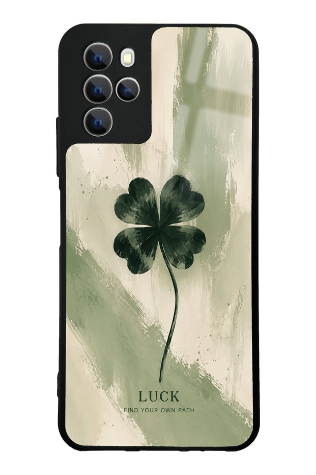Omix X700 Glossy Phone Case with Lucky Sage Clover Design