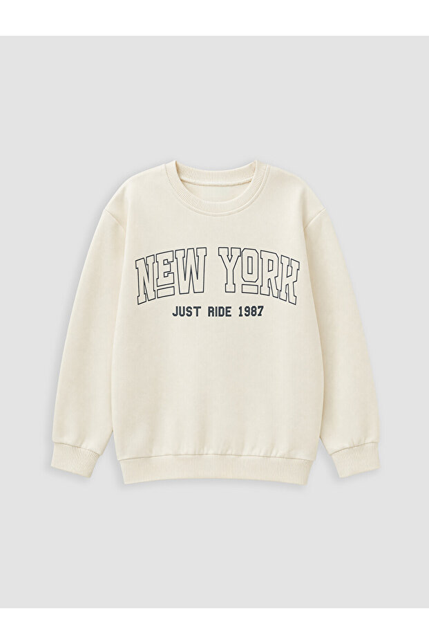 Vizyon New Season New York Printed Boys' Sweatshirt