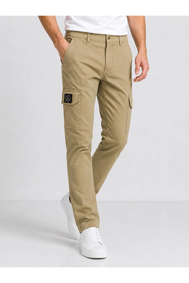 Remmy Boys Slim Fit Men's Lycra Cargo Pants 7745
