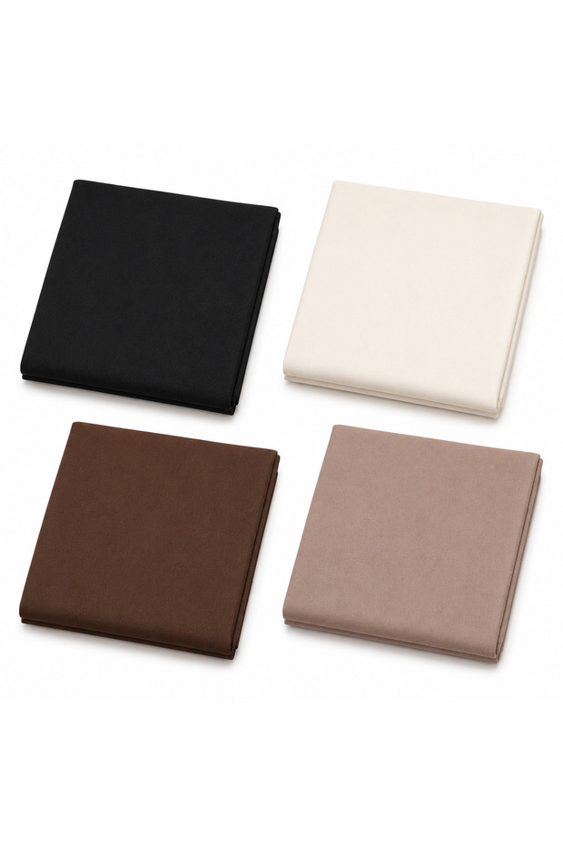 4 Color Bag Lining Fabric Set 75X125 cm Soft Textured Poplin Fabric