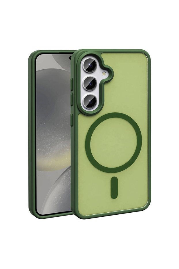 Galaxy S23 Fe Case Magsafe Supported Camera Raised Silicone Matte Anti-Fingerprint Shrp