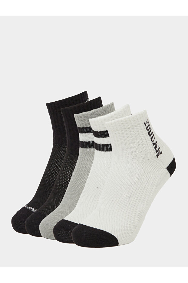 Boys Pack Of 5 - Striped Ankle Socks