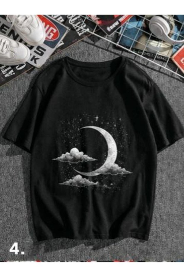 Calle Unisex Colorful Oversize Printed T-Shirt Streetwear Comfortable Fit Daily Premium