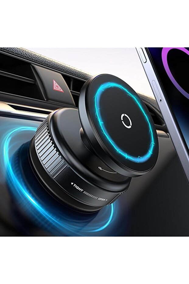 Upgraded Vacuum Magnetic Suction Phone Mount, 360° Adjustable, Hands-Free Magnetic Cell Phone Holder