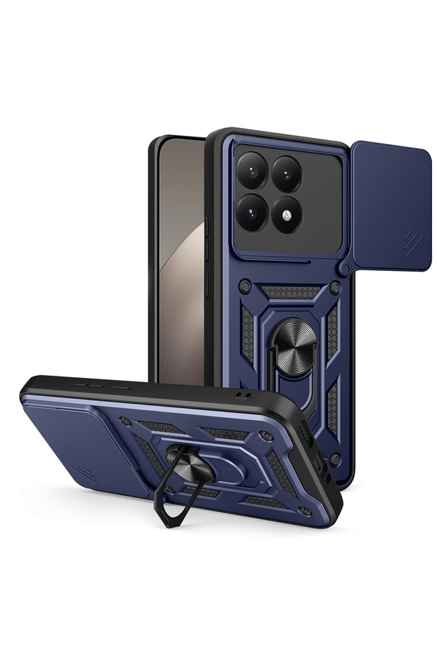 Xiaomi 15t Case Sliding Camera Protector Magnetic Stand Tank Protection Omsy
