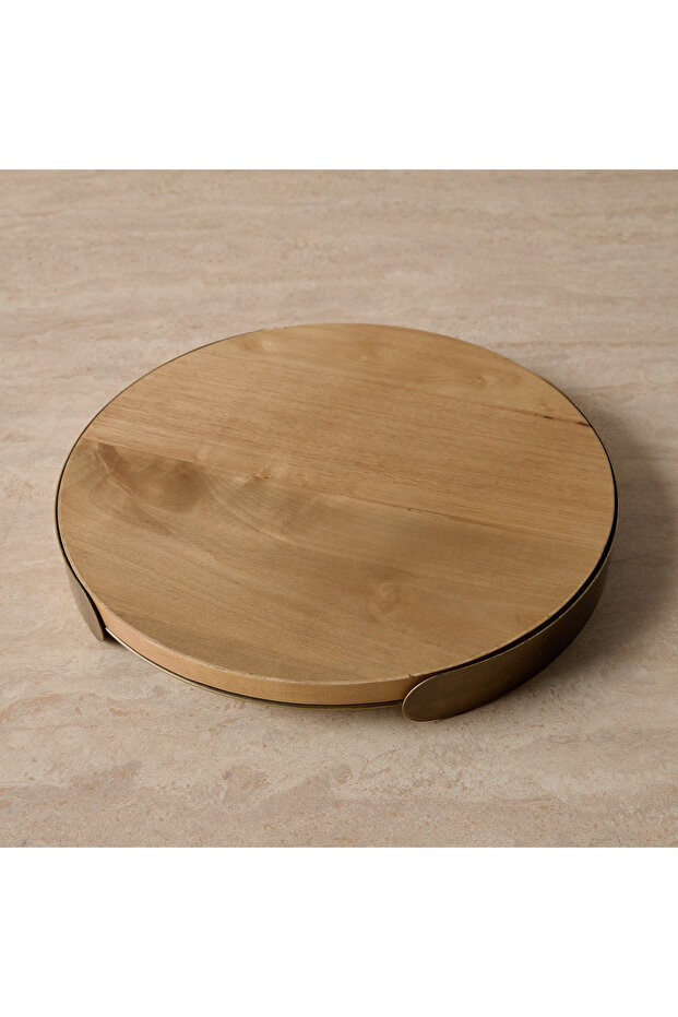 LouLou Adolf Wooden Decorative Platter - 36x36 cm