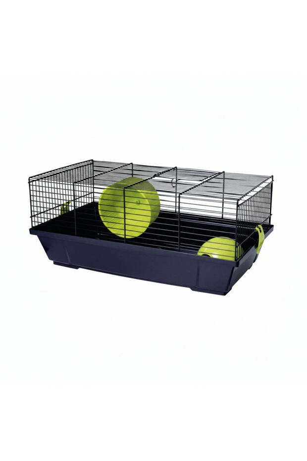 917 Hamster Cage 50x28x21cm Black