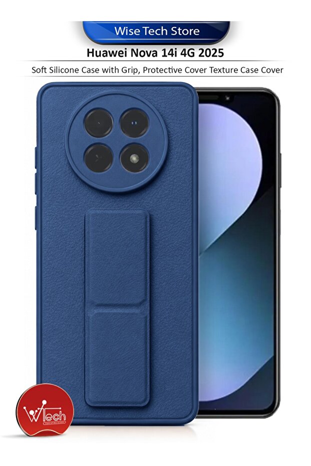 Huawei Nova 14i 4G 2025 Soft Silicone Case with Grip, Protective Cover Texture Case Cover