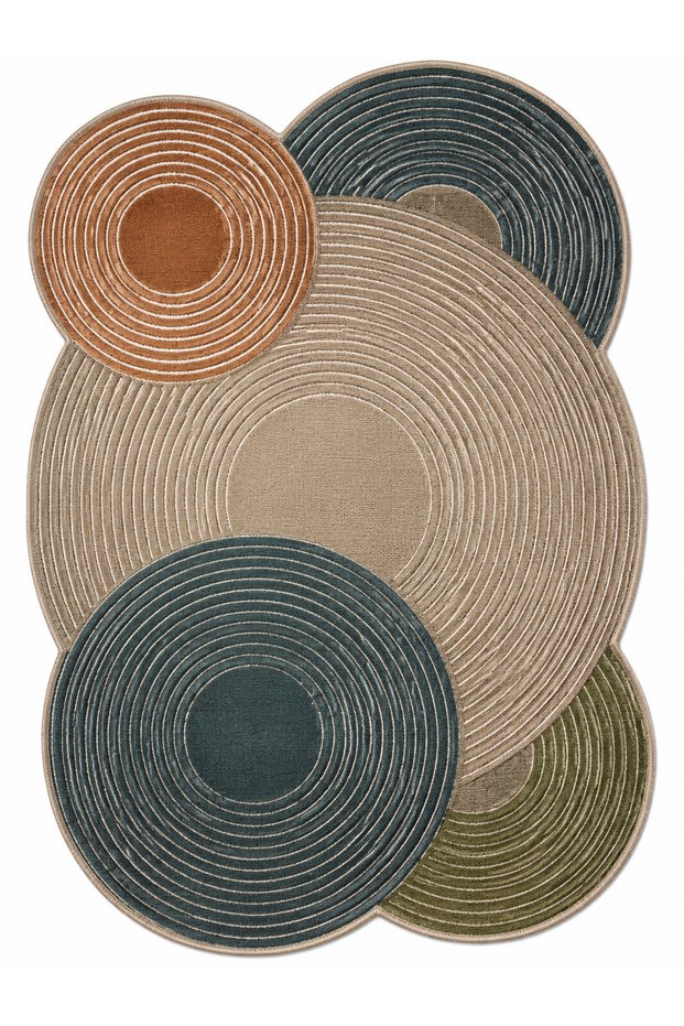 Sdt Mixed Patterned Modern Woven Base Decorative Carpet Sdtamor4017