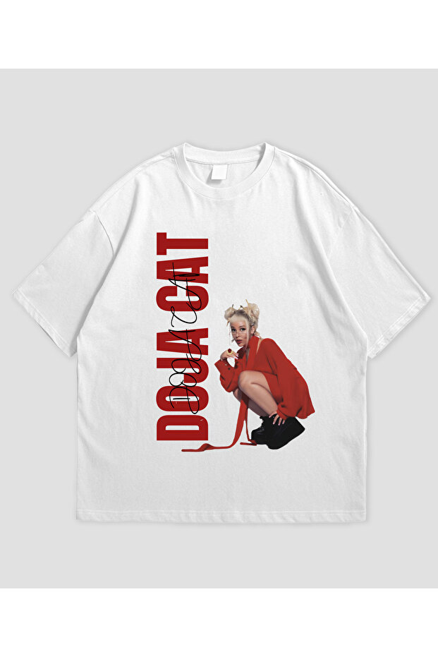 Doja Cat Printed Unisex Oversize Cut 100% Cotton Crew Neck T-Shirt