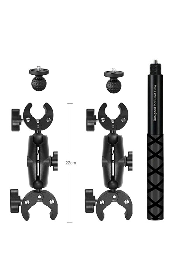set A For GoPro 13 12 11 10 9 Motorcycle Bike Mount Selfie Stick for Insta360 X6 X5 X4 Dji Osmo 360