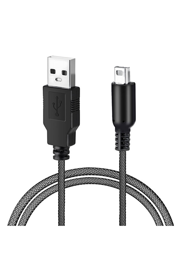 Black 1 1.5M USB Data Charger Charging Power Cable Cord for Nintendo DSi NDSI New 3DS 2DS XL/LL Game