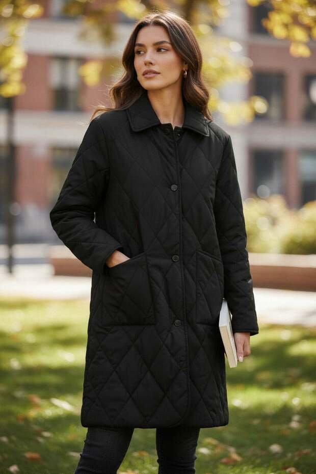 H12.Women's Vintage Long Buttoned Coat