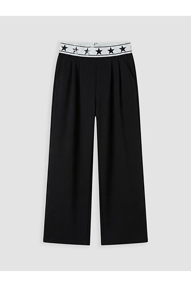 Esvab • Modern & Distinctive Wide-Leg Girls' Sweatpants with Waist Drawstring