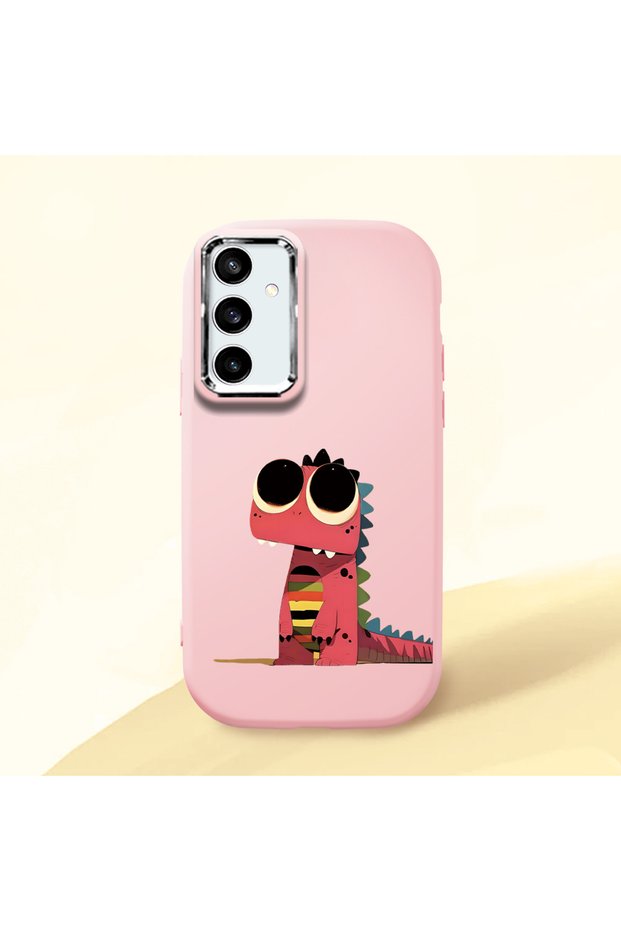 Pink Silicone Case with Shock-Absorbing Camera Protection Compatible with Samsung Galaxy S23 Fe