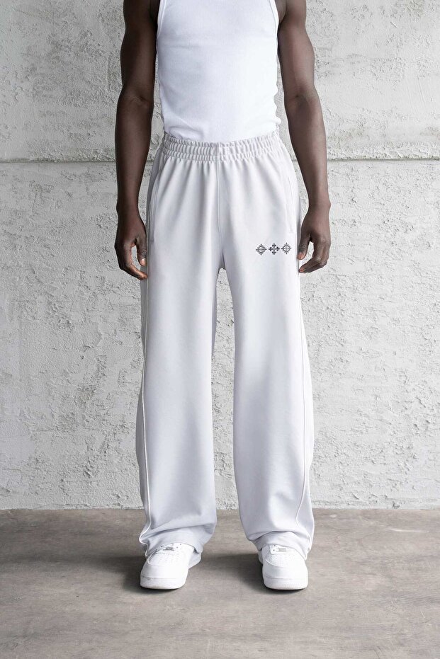Men's Printed Sweatpants Gray