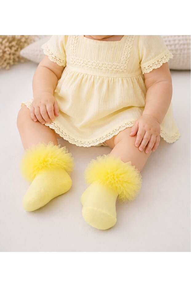 Tulle Pack Socks for Baby Girls - Children's Socks 0-24 Months
