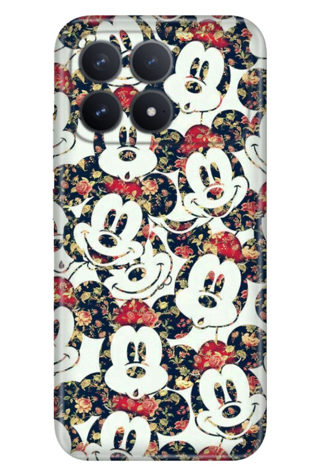 Poco F8 Pro 6.59" Case Colorful Silicone Printed Tpu Mouse
