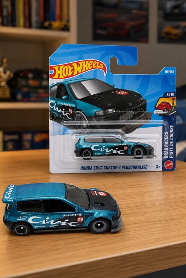 Honda Civic Custom - Drag Racers Special Series Metal Toy Car