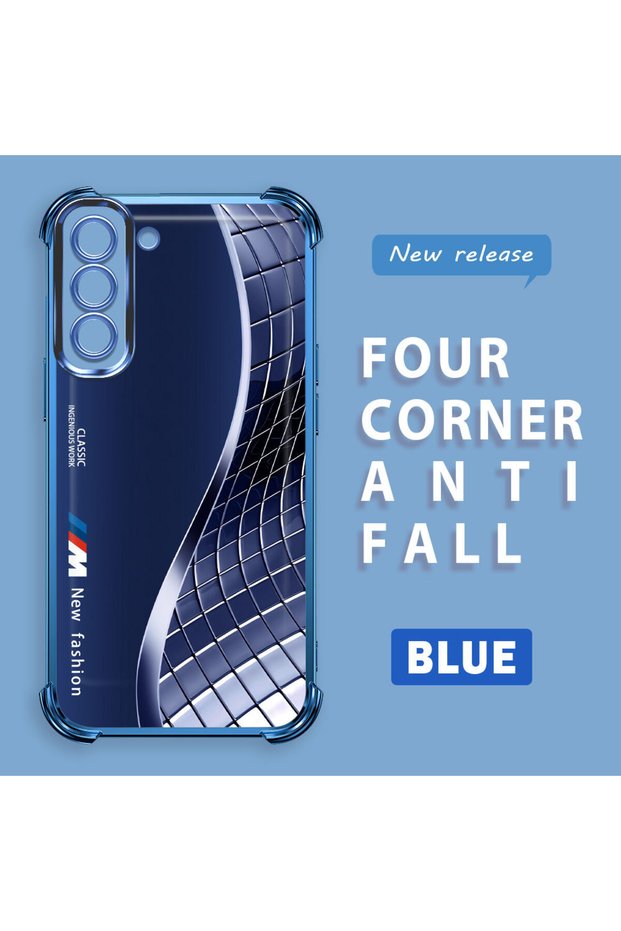 Samsung Galaxy S21 Fe 5g Compatible Transparent Back Four Corners Reinforced Impact Protection Silicone Case