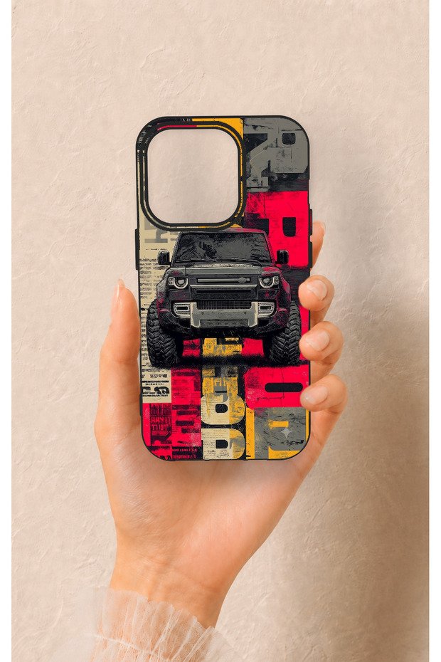 حافظة سيليكون متوافقة مع هاتف iPhone 14 Pro بنمط Defender Truck