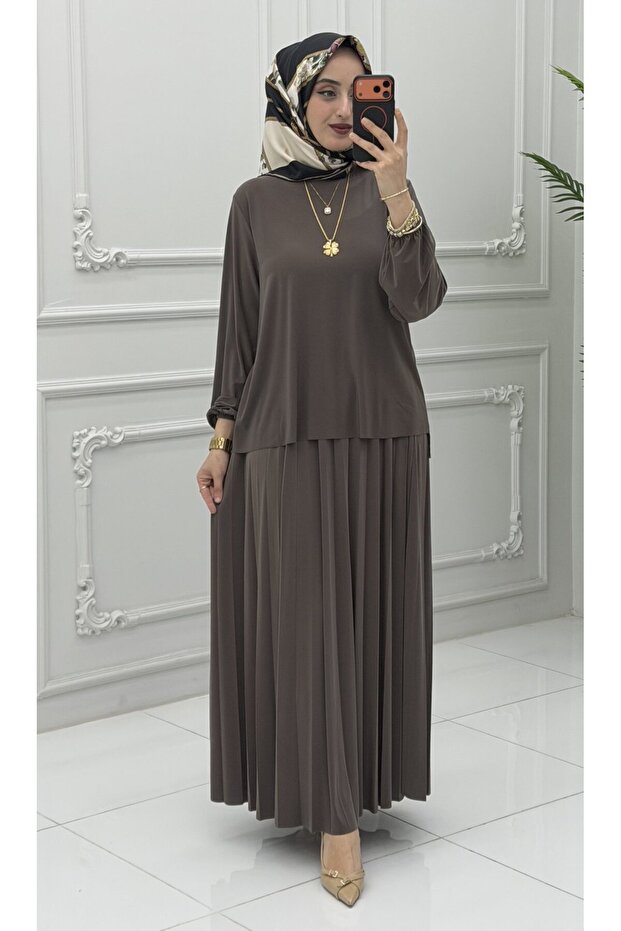 Eflin Skirt Set Mink